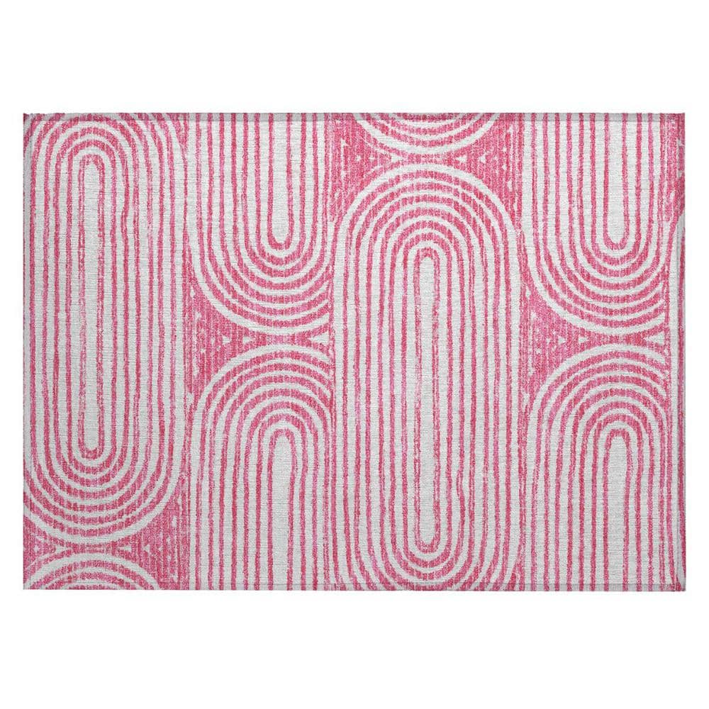 Blush 2 ft. x 3 ft. Woven Abstract Rectangle Indoor/Outdoor Area Rug price history on PriceWatchPro