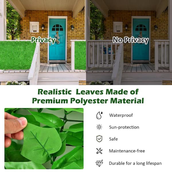 1pc 2 M Plastic Polyester Artificial Vine, Fashionable Green Fake