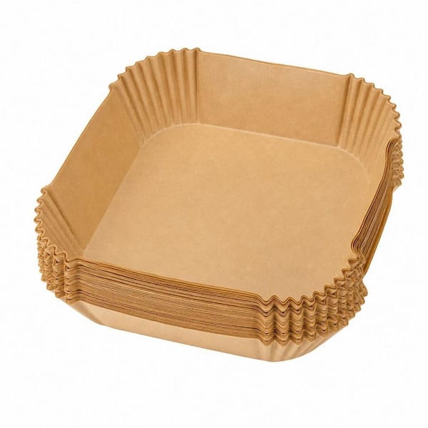 300-Piece 8 in. Square Non-Stick Air Fryer Paper Liners Heavy-duty Parchment Paper for 5-8 qt. Airfryer Basket