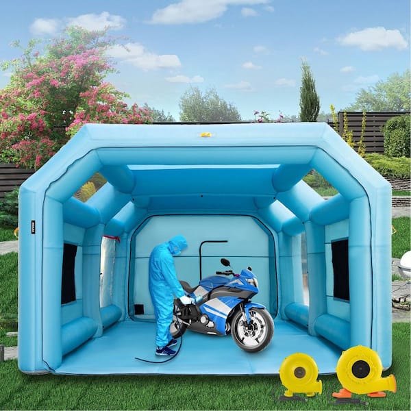 VEVOR Inflatable Paint Booth 20 ft. x 13 ft. x 8.5 ft. Car Paint Tent w/Filter and 2-Blowers for Car Parking Tent Workstation