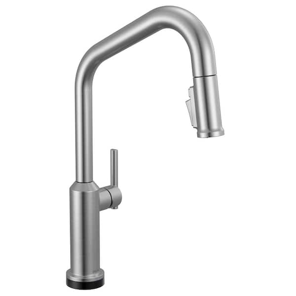 Cordova Touch2O Touchless Arctic Stainless 17.56 in. H Pull Down Sprayer Kitchen Faucet with 360 Degree Swivel Spout