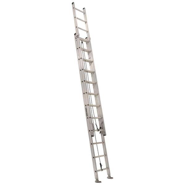 Louisville Ladder 24 ft. Aluminum Extension Ladder with 300 lbs. Load Capacity Type IA Duty Rating