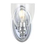 Marais 5.5 in. Metal/Glass LED Chrome Wall Sconce