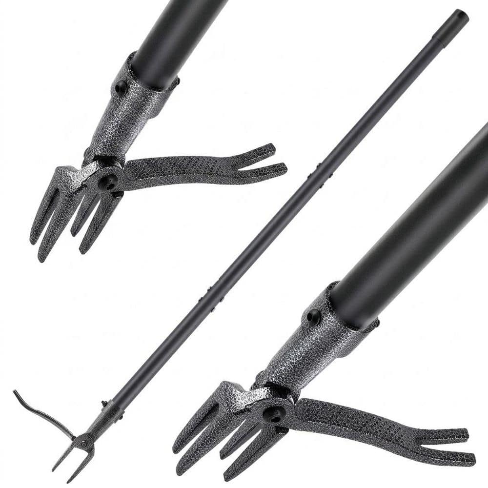 46 in. Stand Up Weeder Tool with Adjustable Steel Handle and 4-Claw Head for Effortless Root Removal price history on PriceWatchPro