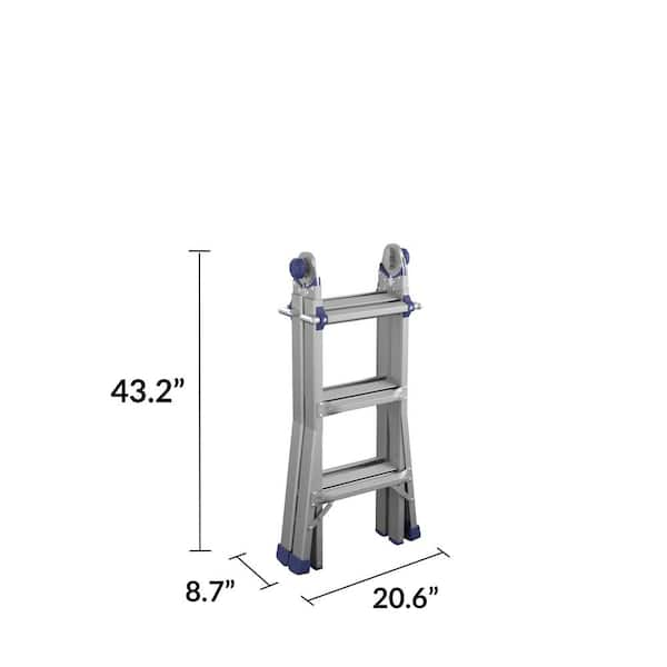 Louisville Ladder 12-Foot Aluminum Aircraft Mechanic Carrier Step