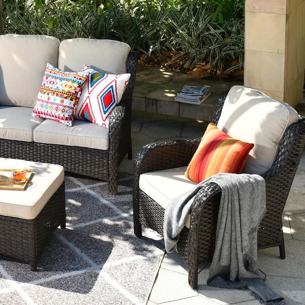 5 piece wicker store patio set target