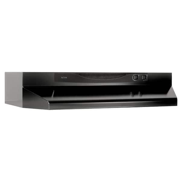 Broan-NuTone ACS Series 30 in. Convertible Under Cabinet Range Hood with Light in Black
