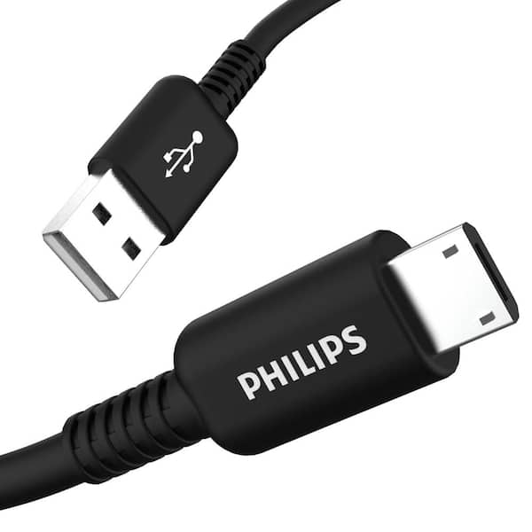 Philips 6 ft. USB to Micro USB Charging Cable, Black