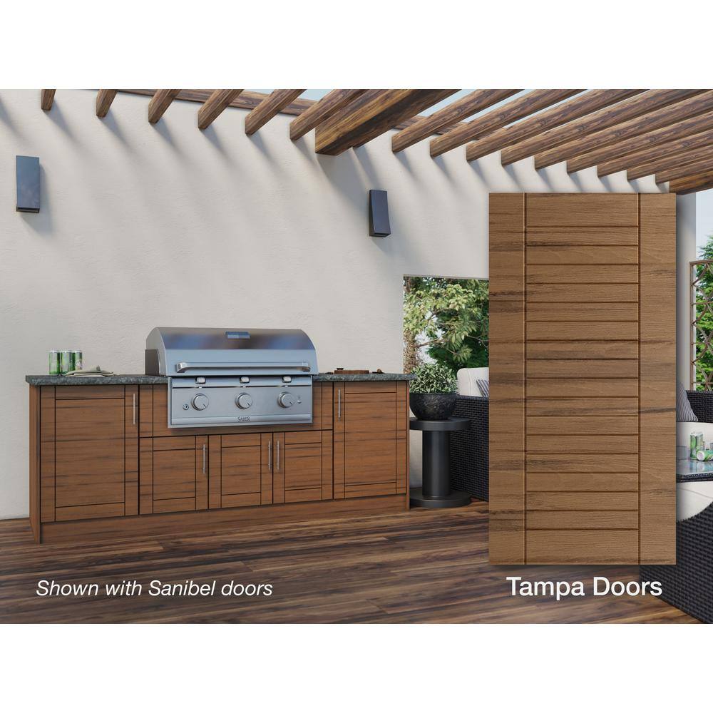 Weatherstrong Tampa Teak 12 Piece 91 25 In X 34 5 In X 28 In Outdoor Kitchen Cabinet Set Wse90wm Ttk The Home Depot