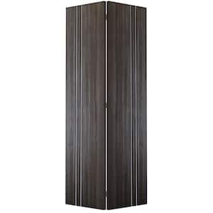 Paola 2V 36 in. x 79.375 in. Solid Composite Core Gray Oak Finished Wood Bifold Door with Hardware