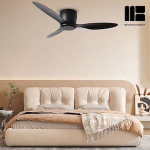 CelestialZephyr 42 in. Indoor Matte Black Ceiling Fan with Remote Control