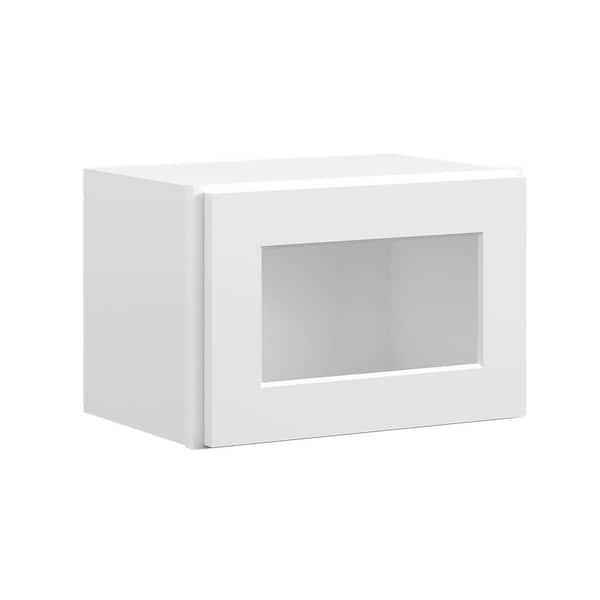 18 in. W x 12 in. D x 12 in. H in Shaker White Plywood Ready to Assemble Wall Cabinets without Glass