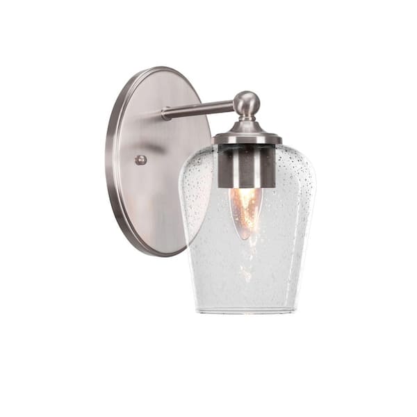 Unbranded Royale 1-Light Brushed Nickel Wall Sconce