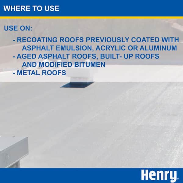 Henry - 287 Solar-Flex White Acrylic Elastomeric Reflective Roof Coating 4.75 gal.