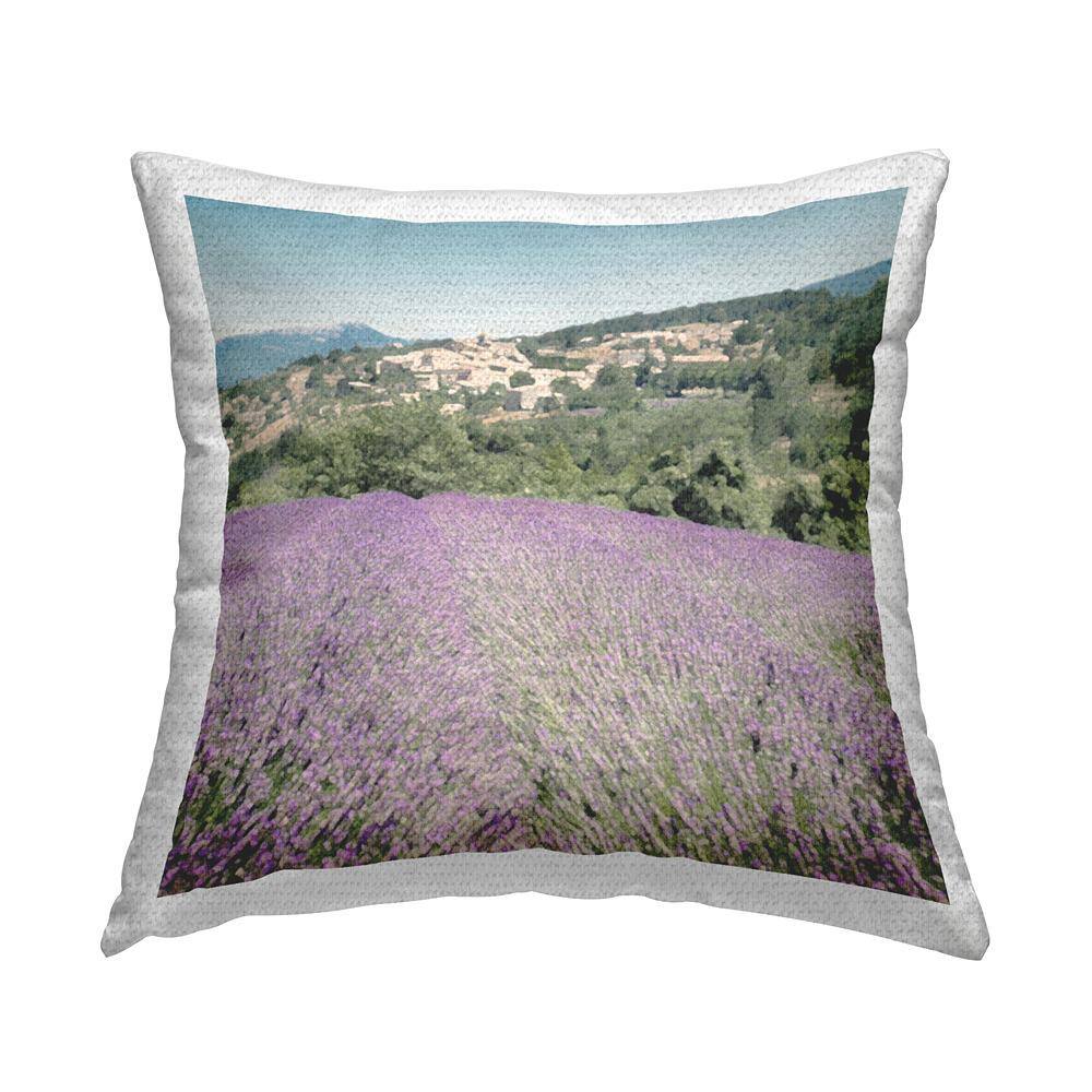 Countryside Agriculture Landscape Multi-Color Square Outdoor Throw Pillow price history on PriceWatchPro