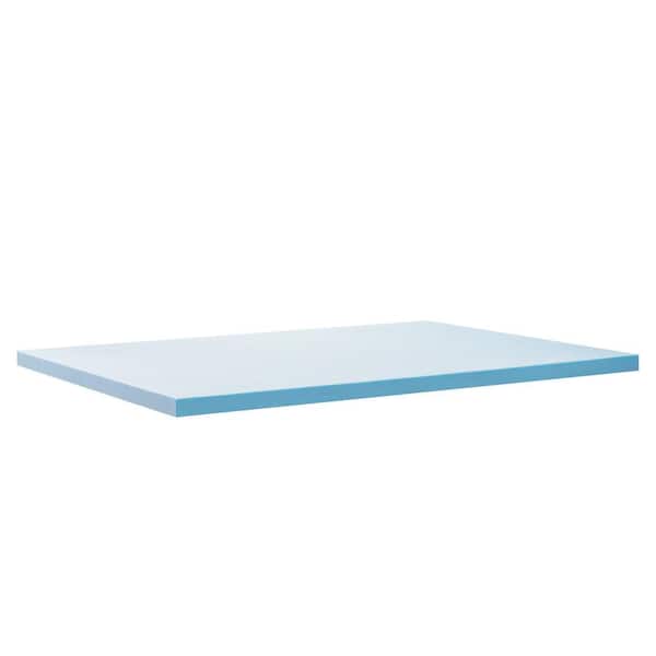 Zinus in. Medium No Pocket Gel Memory Foam Queen Mattress Topper