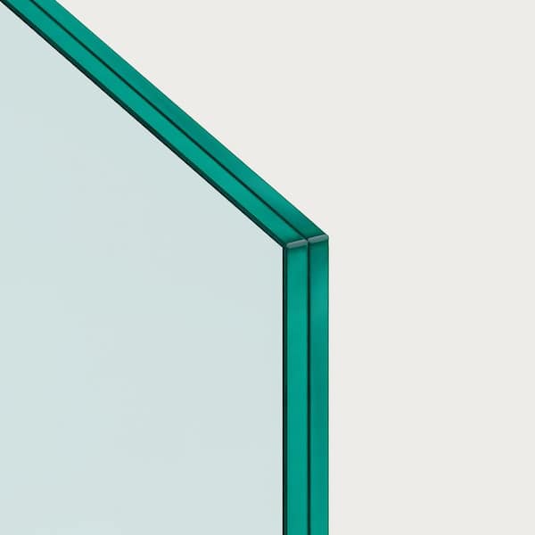 39.75 in. H x 58 in. W Clear 9/16 in. (14 mm) Thickness Clear Deck Railing Laminated Tempered Glass Panel