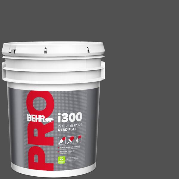 5 gal. #N460-7 Space Black Dead Flat Interior Paint