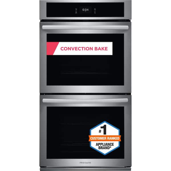 27 in. Double Electric Built-In Wall Oven with Convection in Stainless Steel