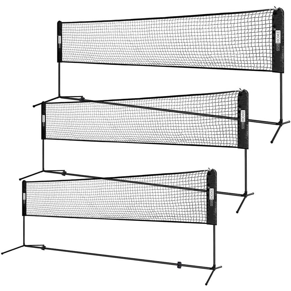 20 Feet Portable Badminton Volleyball Tennis Net Set w/ Stand ＆ Frame 