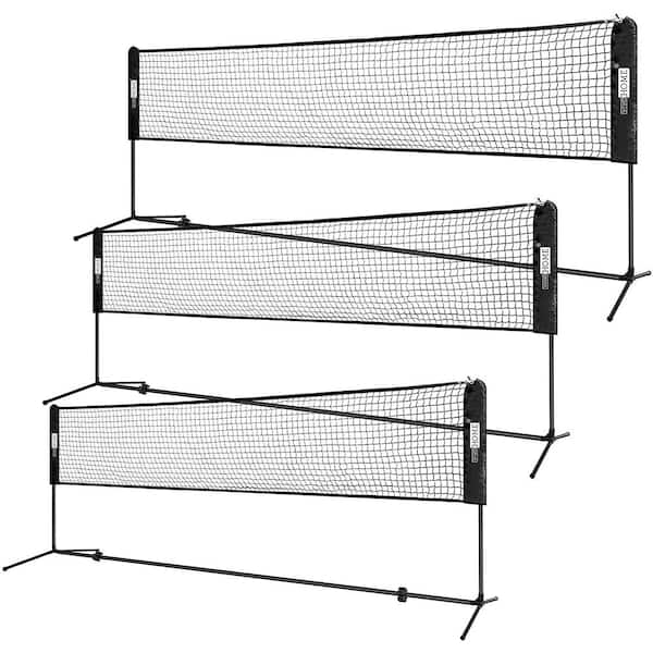 Portable Outdoor Foldable Badminton Tennis Volleyball Net Stand Set Beach Sports 