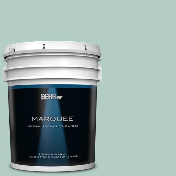 BEHR MARQUEE 5 gal. #M430-3 Wintergreen Dream Satin Enamel Exterior Paint & Primer