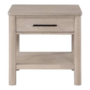 Gabby 24 in. Brown Oak Wood Square End Table