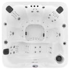6-Person 100-Jet Premium Acrylic Lounger Spa Standard Hot Tub with Bluetooth Sound System and LED Waterfall