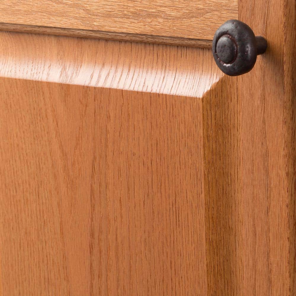 Rustic Iron Matte Mushroom Cabinet Knob with Mounting Hardware