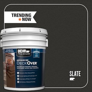 5 gal. #SC-102 Slate Textured Solid Color Exterior Wood and Concrete Coating