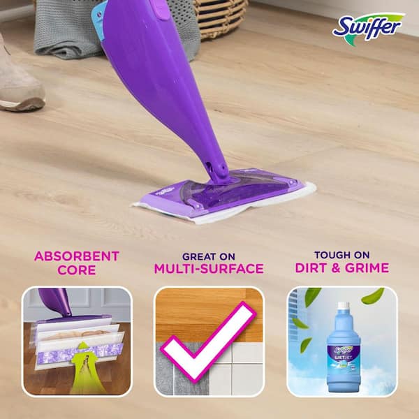 Disposable Mopping Pad Refills 12 Pack Compatible With Swiffer PowerMop Multi-Surface Mop For Floor Cleaning Spray Power Mop Replacement Pads Refill