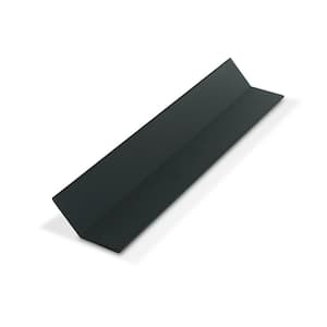 1 in. D x 1 in. W x 72 in. L Black Styrene Plastic 135° Even Leg Angle Moulding 108 Total Lineal Feet (18-Pack)