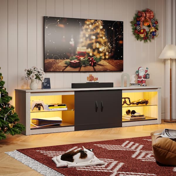 Black - TV Stands - Living Room Furniture - The Home Depot