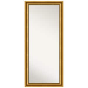 Oversized Antique Finish Wood Classic Mirror (65.62 in. H X 29.62 in. W)