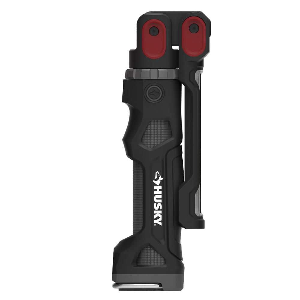 Husky 1200 Lumens Rechargeable LED Inspection Flip Flashlight with