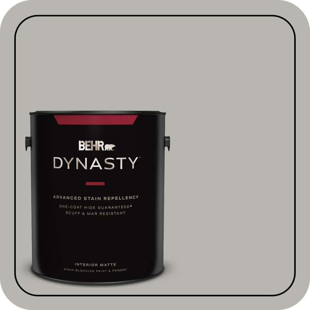 1 gal. Home Decorators Collection #HDC-MD-26 Sonic Silver One-Coat Hide Matte Interior Stain-Blocking Paint & Primer price history on PriceWatchPro