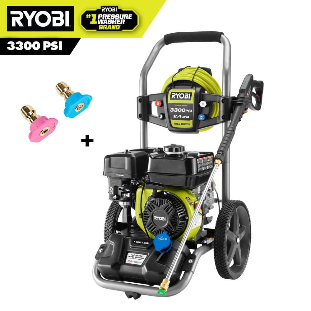 RYOBI 3300 PSI 2.4 GPM Cold Water Gas Pressure Washer with 212cc