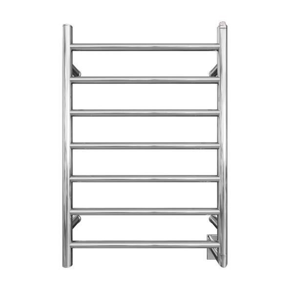 Ancona Comfort 7-31 in. Hardwired Electric Towel Warmer and Drying Rack in Chrome