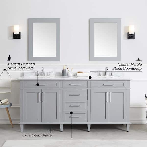 Home Decorators Collection Sonoma 72 In, How To Build A 72 Inch Bathroom Vanity