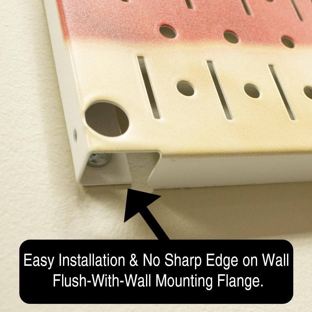 HangTime HWC13032 32 in. H x 48 in. W Reclaimed wood Design Metal Pegboard 3 Panel Set 32 in. H x 48 in. W Reclaimed wood Design Metal Pegboard 3 Panel Set - 2