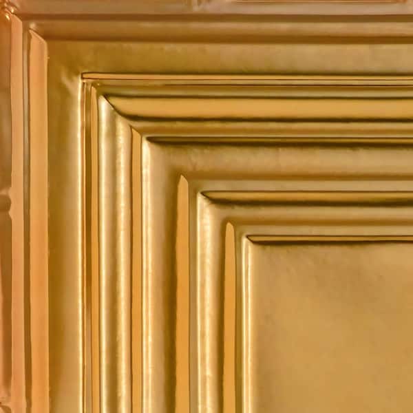 Take Home Sample - Williamsburg Lincoln Copper 1 ft. x 1 ft. Decorative Tin Style Lay-in Ceiling Tile (1 sq.ft./case)