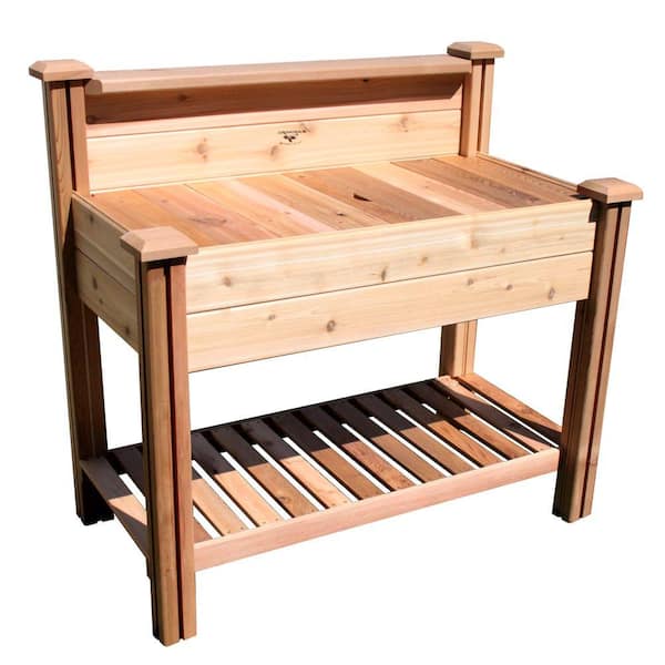 Gronomics 24 in. x 48 in. x 48 in. Potting Bench with Shelf