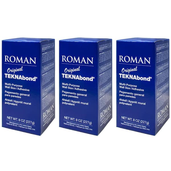Roman TEKNAbond 8 oz. Multi-Purpose Wall Size/Adhesive (3-Pack)