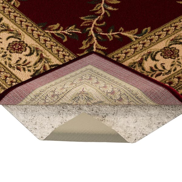 Ottomanson Non Slip Rug Pad Grip Protection for Dual Surface 2 ft. 7 in. X 8 in., 125 in. Thick, Beige