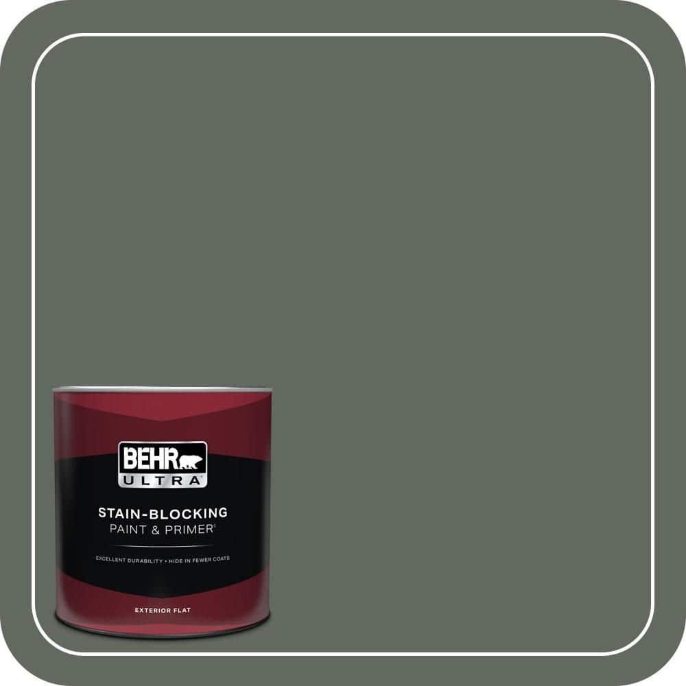 1 qt. #N410-6 Pinecone Hill Flat Exterior Paint & Primer price history on PriceWatchPro