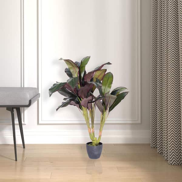 Vickerman 30 in. Green Artificial Dracaena Everyday Tree in Pot