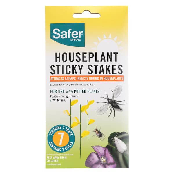 Safer Brand Houseplant Sticky Stakes Insect Traps (7-Count)
