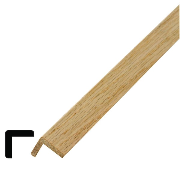 Alexandria Moulding WM 205 1-1/8 in. x 1-1/8 in. Oak Outside Corner Casing Molding