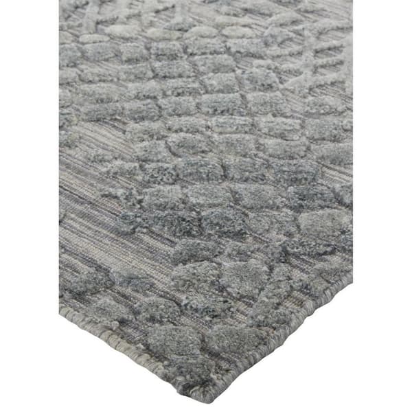 Gray 2 ft. x 3 ft. Abstract Area Rug