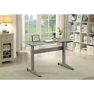 Talbott 47.25 in. Rectangular Gray Steel Standing Desk with Adjustable Height